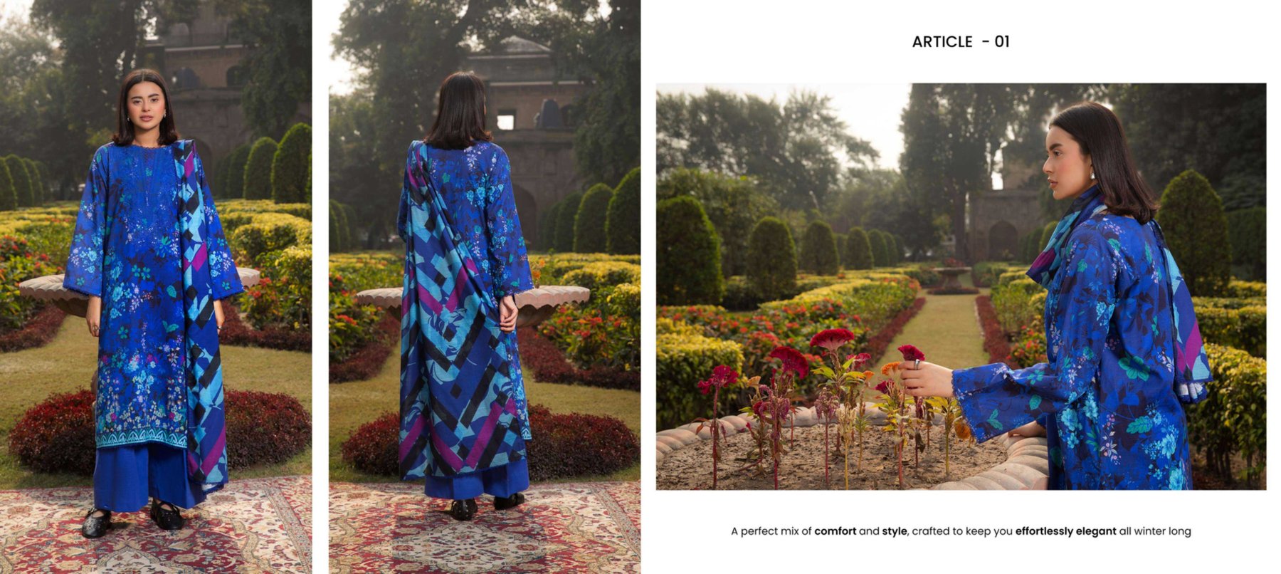 Zargul 3-PIECES LUXURY KHADDAR STITCHED - 035