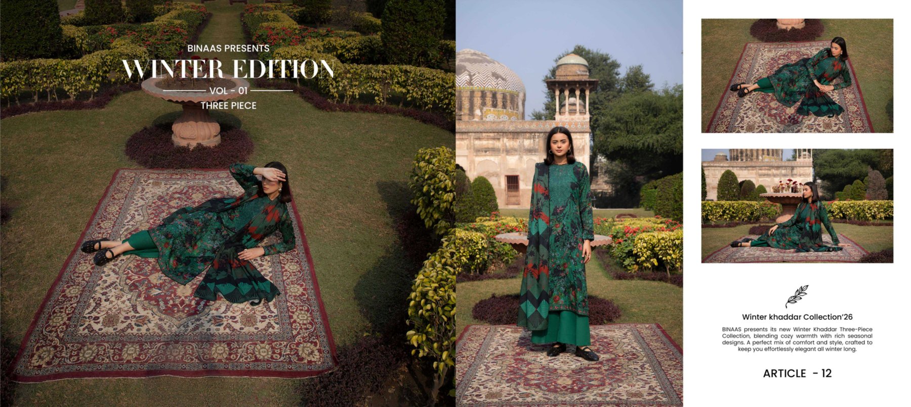 ZARGUL 3-PIECES LUXURY KHADDAR STITCHED - 032